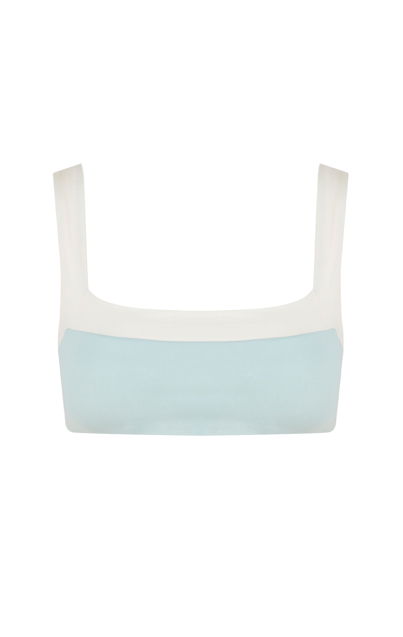 Bianco Top in Blu Marr